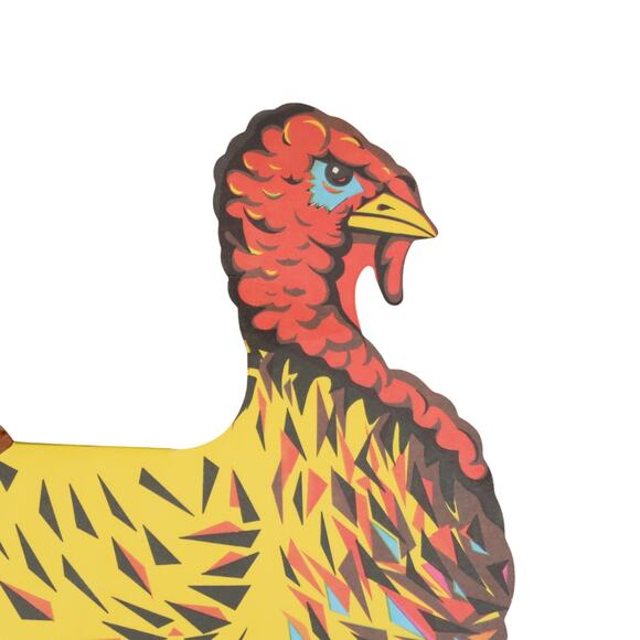 Beistle Co Thanksgiving Turkey Paper and Honeycomb Decoration Vintage Holiday - Picture 4 of 5